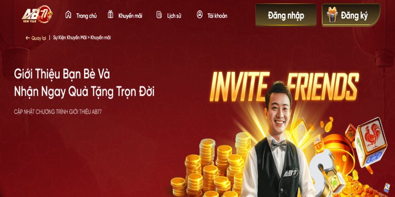 Giới thiệu bạn bè nhận ngay khuyến mãi AB77