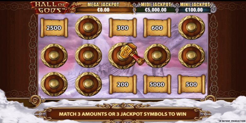 Hall of Gods - Slot có chủ đề thần thoại Bắc Âu